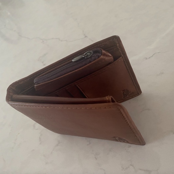 MEN BROWN BIFOLD LEATHER WALLET - Picture 6 of 7